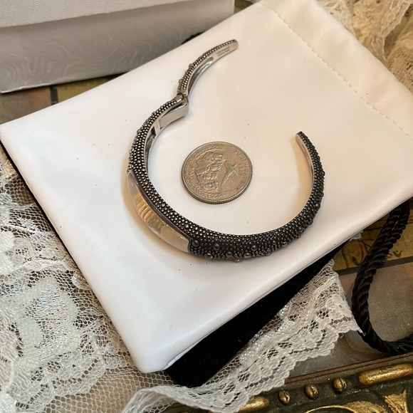 Michael Dawkins Starry Night Moonstone Sterling Cuff - Picture 5 of 13